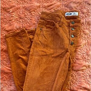 Old navy rockstar super skinny high rise courduroy pants size 10